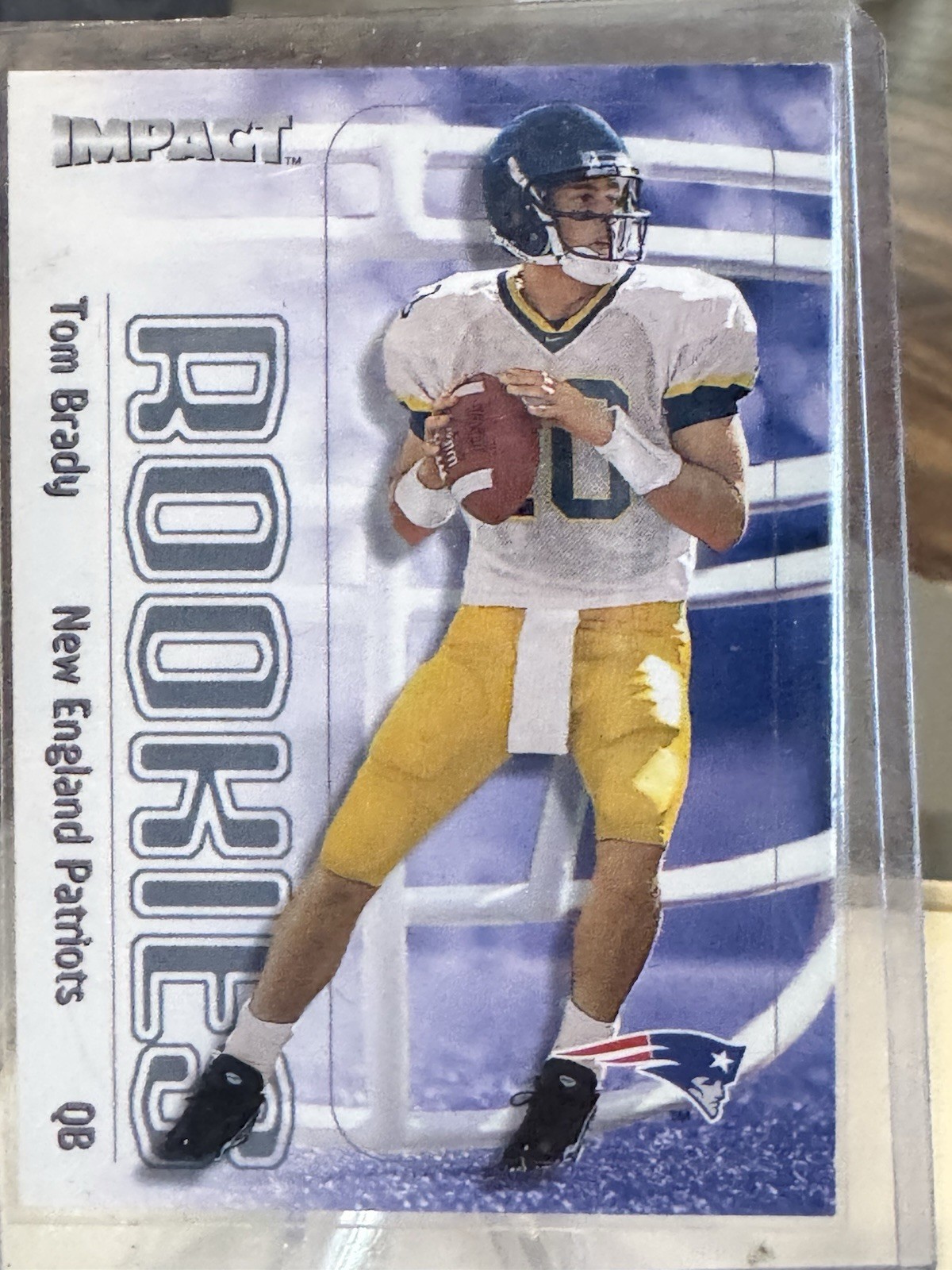 2000 TOM BRADY RC #27 Skybox Impact Rookies