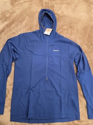 Patagonia Airshed Pro Pullover Hoodie Clement Blue Men's Medium New with Tags
