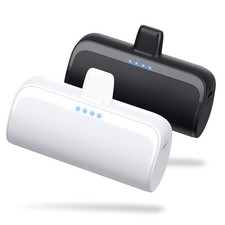  2 Pack Mini Portable Charger for iPhone 5200mAh,20W PD Fast Charging Power B...