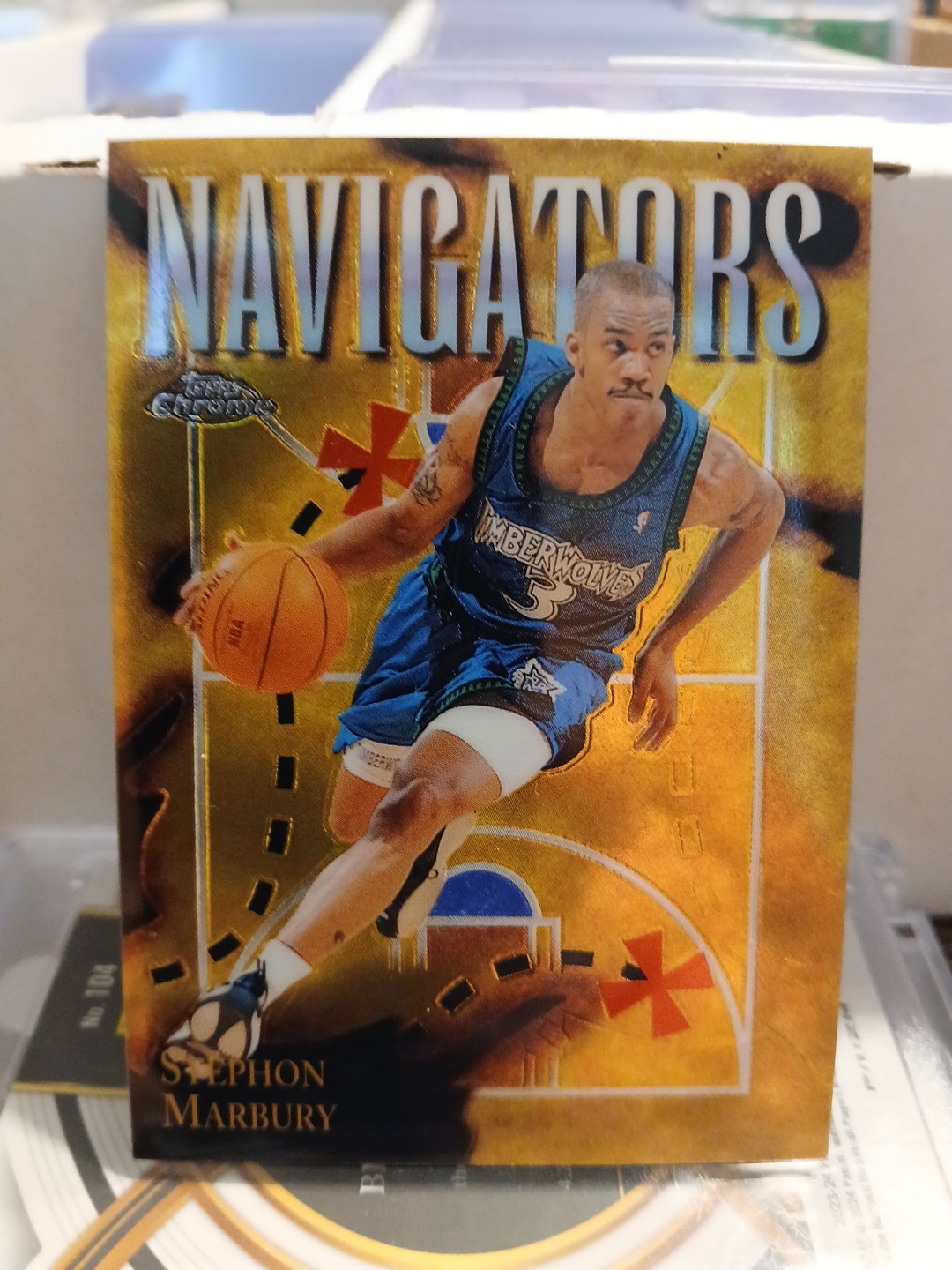 1998-99 Topps Chrome Season's Best Navigators Stephon Marbury #SB4 Refractor