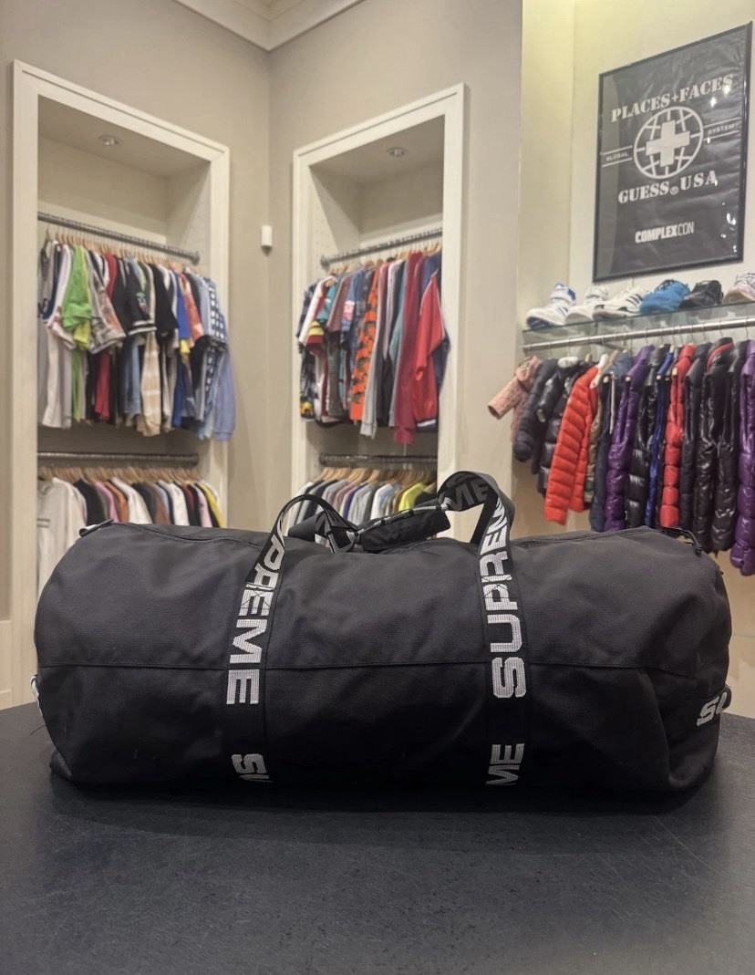 Supreme Large Duffle Bag SS18 Black Cordura Bag thumbnail 3