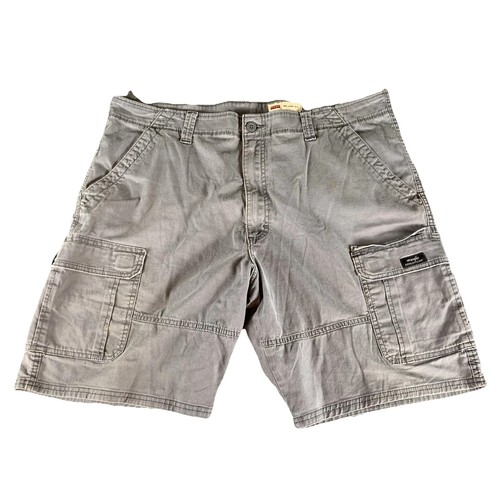 Pantalones Cortos Carga Wrangler Para Hombre Talla 42 Gris Calce Relajado Exterior Utilidad Frente Plano - Imagen 1 de 11
