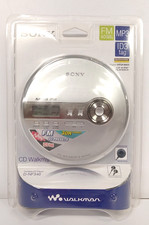 Sony MP3 FM Radio Walkman Personal CD Player Silver, D-NF340/SC - SEALED 