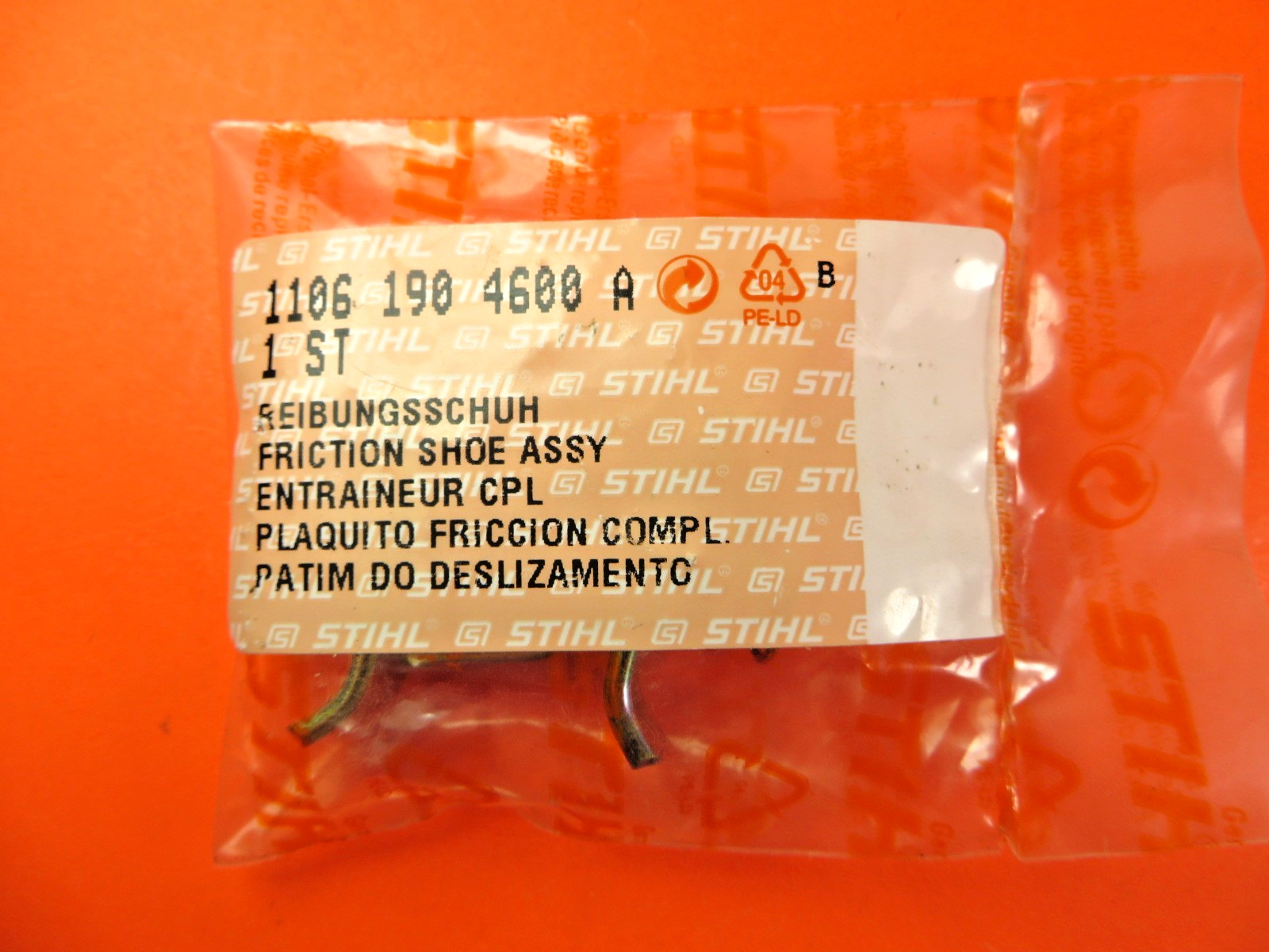 STIHL 041 042 045 050 051 070 075 090 08S Friction Shoe Assy 1106-190-4600 OEM