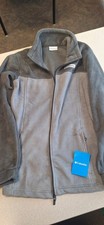 Columbia, Fleece Jacket, Youth Large 14/16, Lite/Dark Gray, New