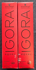 NEW 2-Pack Schwarzkopf Igora Royal Permanent Color 1-0 Black Natural 2.1 oz ea