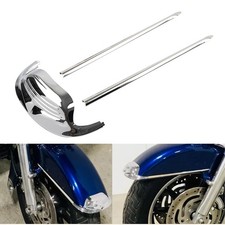 Front Mudguard Tip w/Spear Trim Kit For Harley Road King Electra Glide FLSTC