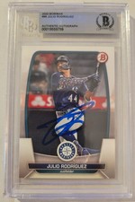 2023 Bowman Julio Rodriguez #96 Autograph (Auto Certified By Beckett)