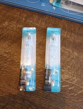 2 x Philips Plusline Pro 300w 118mm Tungsten Halogen Lamp Bulb R7s