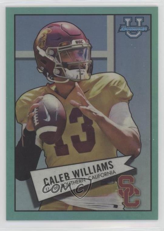 2022 Bowman U Chrome 1952 Aqua Refractor 52/150 Caleb Williams #52BF-4 14wi