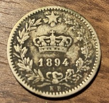 1894 KB Italy 20 Centesimi - Nice Old Coin