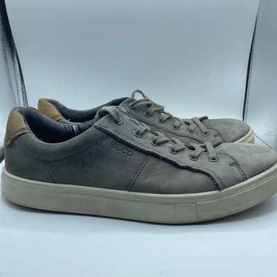 Ecco Kyle Street Tie Shoes Gray Suede Comfort Mens Size EU 45US 11