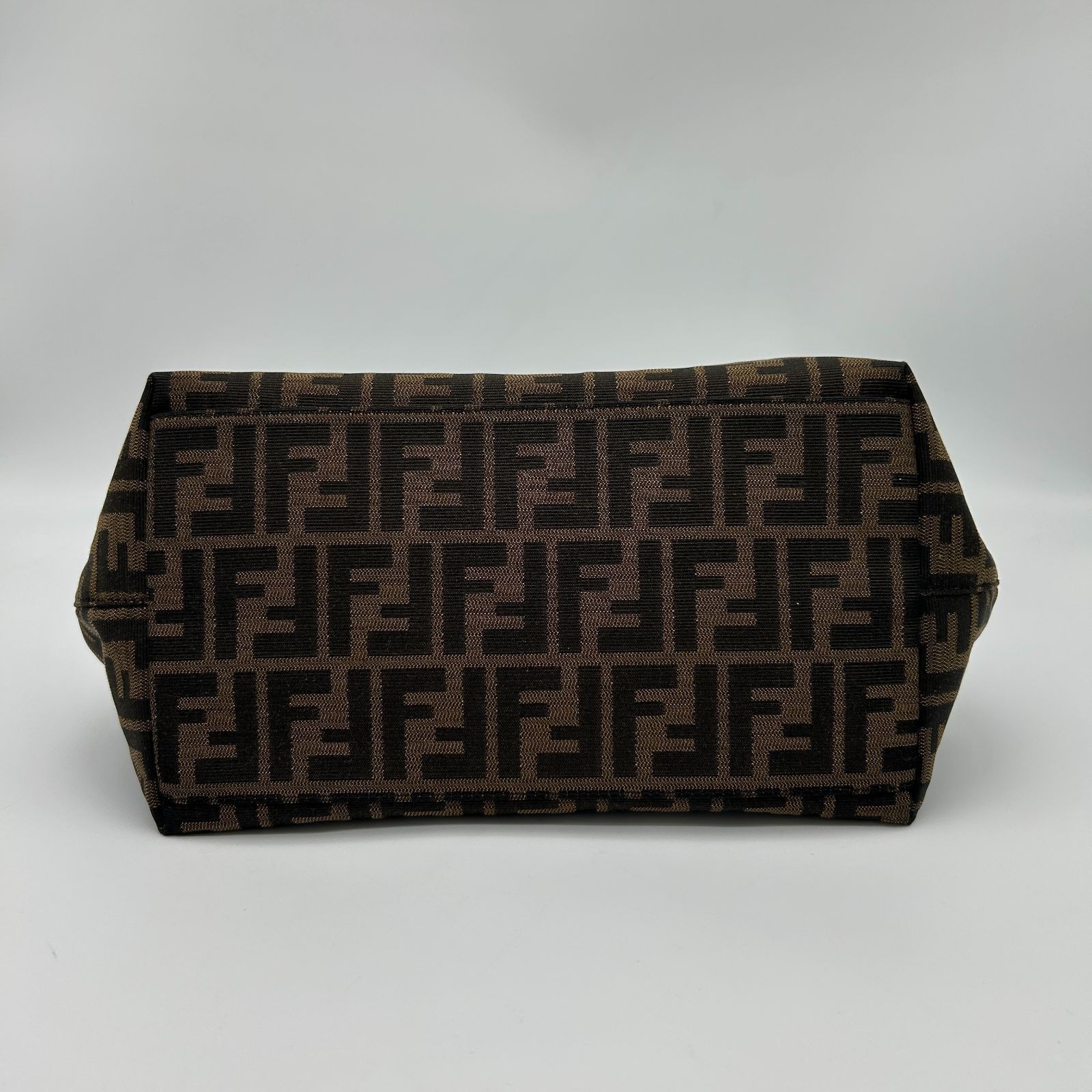 FENDI Shoulder Bag Brown Mamma Roman Leather Zucca Pattern Women From Japan thumbnail 5