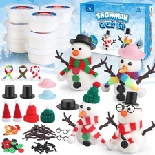 wookidel 9 Pack Build a Snowman Kit Christmas medium, white
