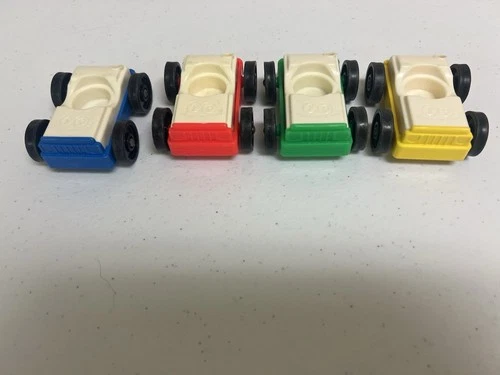vintage Fisher-Price Little People garage cars, iconic toys