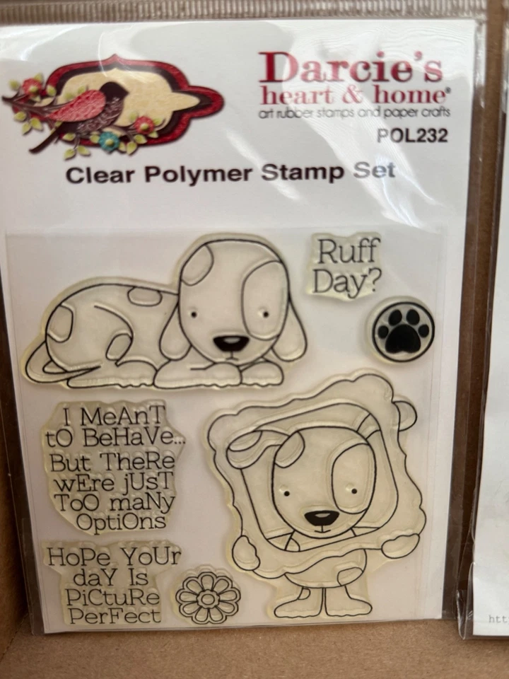 Juego de estampillas transparentes y alfileres de hojalata Darcie's Heart & Home, "Imagen perfecta" POL232 Foto 2 de 4