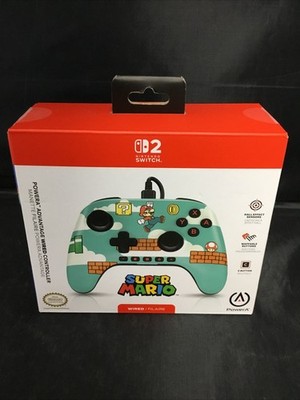 Genuine POWER A Advantage Wired Controller for Nintendo Switch (MARIO TIME) NEW