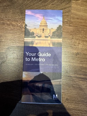 BRANDNEU Top Zustand Washington DC Metro Taschenformat Karte 24. Oktober
