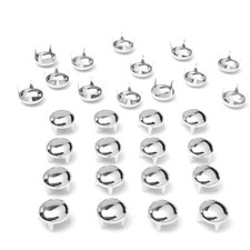 Round Dome Studs Rivet 10mm Silver Metal Punk Spikes Leather Craft 200 PCS