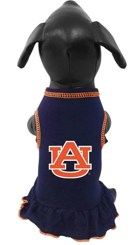 NCAA Auburn Tigers Cheerleader Dog Dress Size Tiny