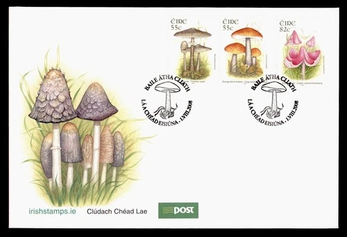 DR WHO 2008 IRELAND FDC MUSHROOM COMBO M77297