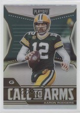2021 Panini Playoff Call to Arms Silver Prizm Aaron Rodgers #CA-ARO 0lt3