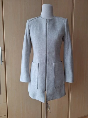 ZARA Mantel Kurzmantel Gr S/M silbergrau - Bild 1 von 4