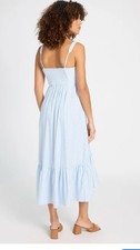 Striped Sweetheart Maxi Dress Skies Are Blue Size S