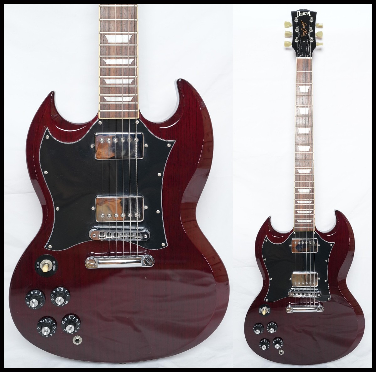 BURNY RSG-55 '63 LEFTY CHERRY SG Model, Left-Handed, 2013 Model