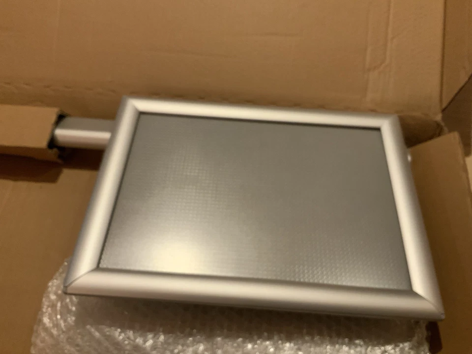 A4 silver Sign display floor stand poster holder menu frame holder New - Image 3 of 4