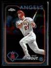 2024 Topps Chrome #200 Mike Trout Card Los Angeles Angels