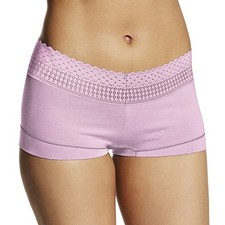 Maidenform Dream Cotton Boyshort with Lace   Lilac Petal   Size 8   Women  s