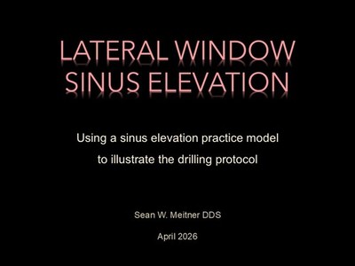 Lateral Window Sinus Elevation Drill Set, with elevator instrument set