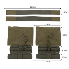 Green 2pcs Outdoor Quick Release Cummerbund MOLLE Removal Buckle Nylon