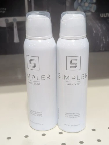 2 Bottles SIMPLER BRAND  Unisex “Brown Black”  Color Only (not Kit) Brand NEW