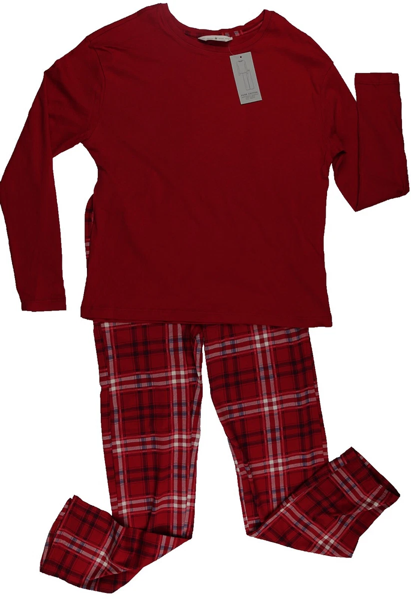 M S Womens Marks and Spencer Red Pyjamas Size X Small eBay
