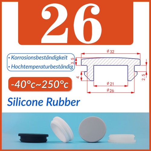 2.5mm-60.6mm Silicone Rubber Grommet Plug Bungs Cable Wiring Protect Bushes - Picture 44 of 63