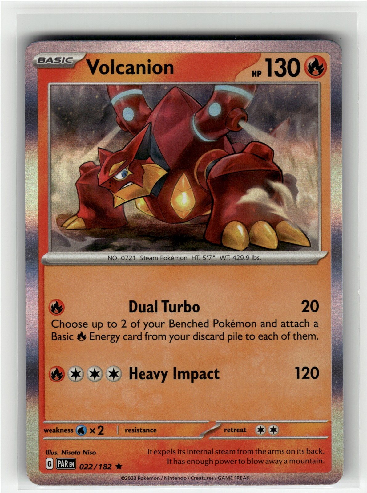 VOLCANION Paradox Rift HOLO #22 PAR(NM+)(PKM)