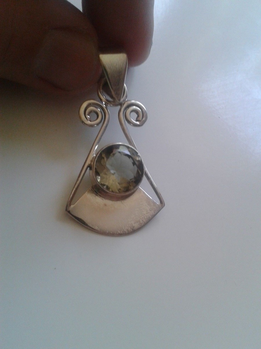 Pendentif Magnifique Améthyste Et Grenat Sertis Argent 925 - Bijou Imposant Neuf