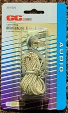 GC Electronics #30-5306, Wired Earphone, NIB, 12' Cord, 3.5mm Plug, Box Of 9