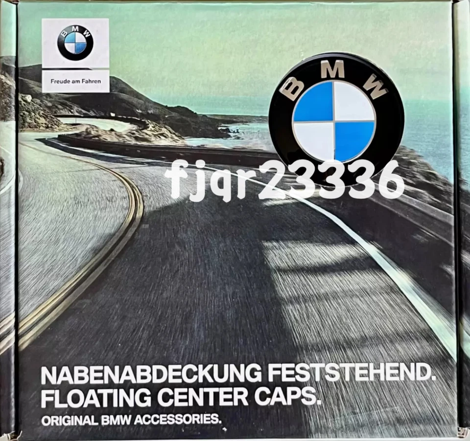 Brand New  Floating Alloy Wheel Center Hub Caps Set Of 4 68mm NEW 36122455269 - Imagem 2 de 4