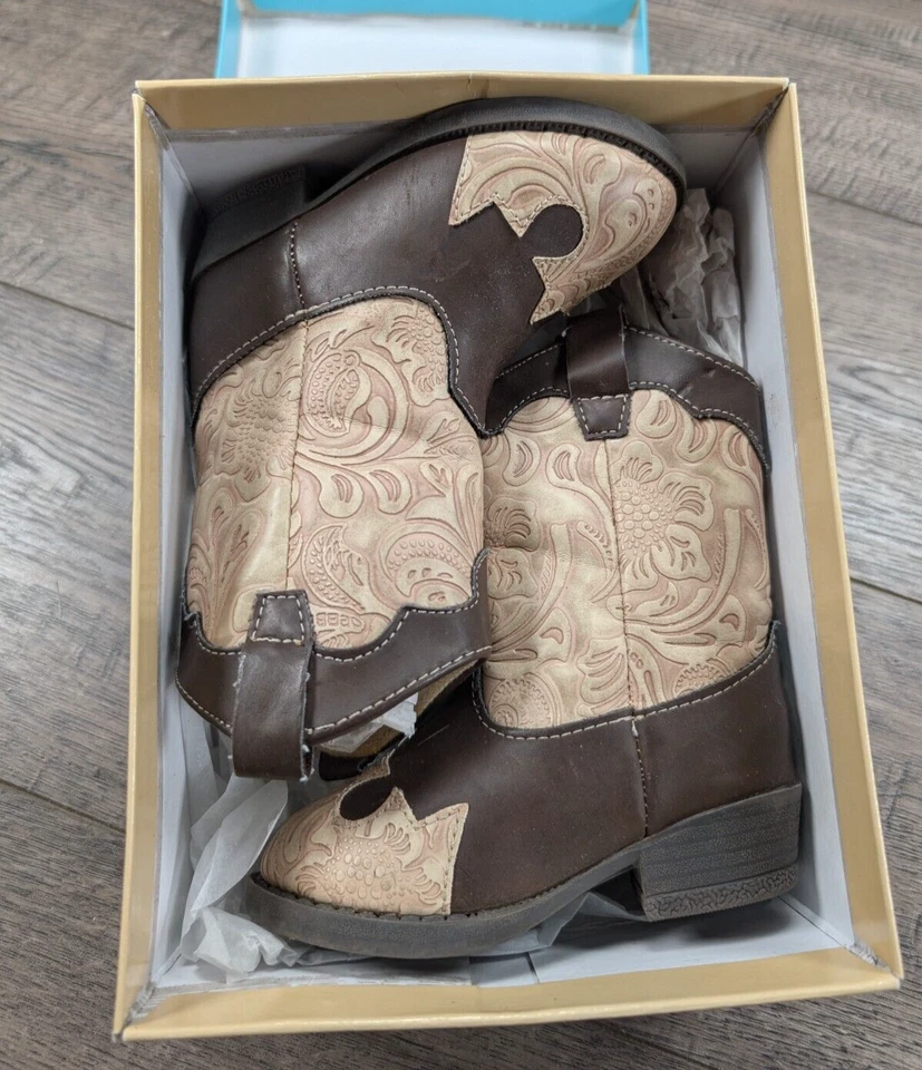 Ropa Bebé Niña Bebé Ciervo Talla 6 Tostado y Marrón Botas de Vaquero Foto 3 de 4