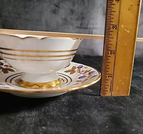Royal Stafford Golden Bramble Teacup & Saucer, Bone China, Made in England Mint - Picture 7 of 7