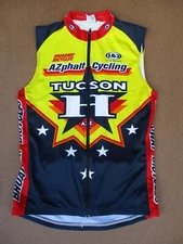 AZphalt Cycling Club Garneau Sleeveless Jersey, Riding Shirt, 41 inch chest