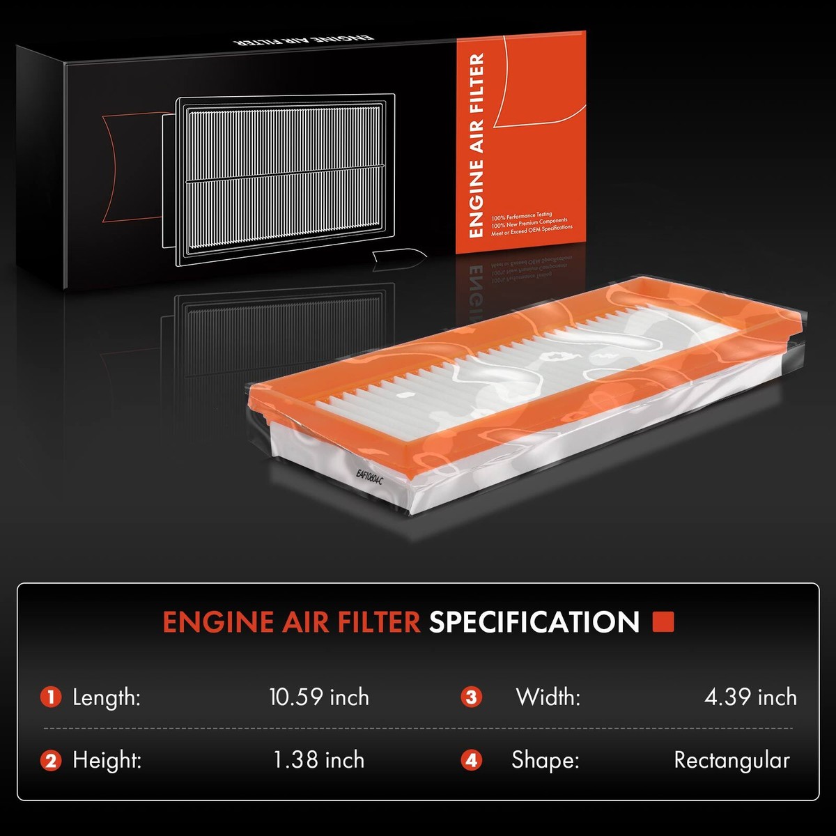 New 2pcs Engine Air Filter for Smart Fortwo 2008-2015 L3 1.3L