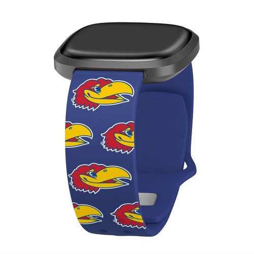 Kansas Jayhawks HD Watch Band for Fitbit Versa and Sense - Picture 6 of 13
