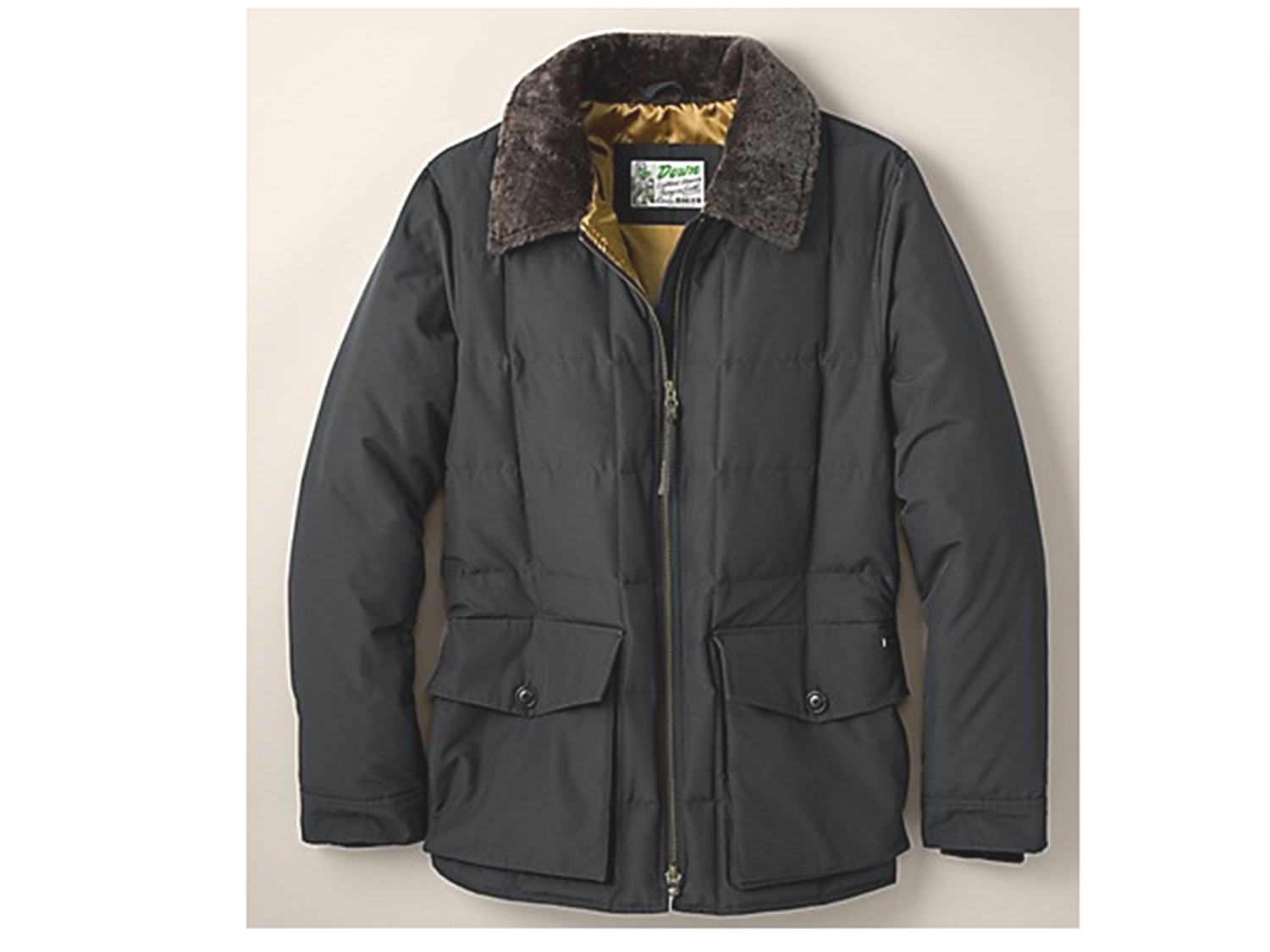 NWT Eddie Bauer Mens Yukon Classic Down Parka 550 FP After Dark Lams