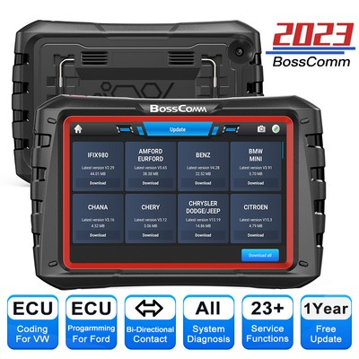 BOSSCOMM IFIX98 OBD2 Scanner Car Full System Key Coding Bidirectional Scan Tool