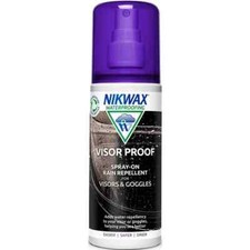 Nikwax Visierfest Spray auf Motorrad Motorrad Visier Regenschutz 125ml