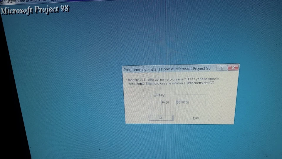 Microsoft Project 98 - Software per la gestione progetti - CD + Key - Vintage - Immagine 4 di 4